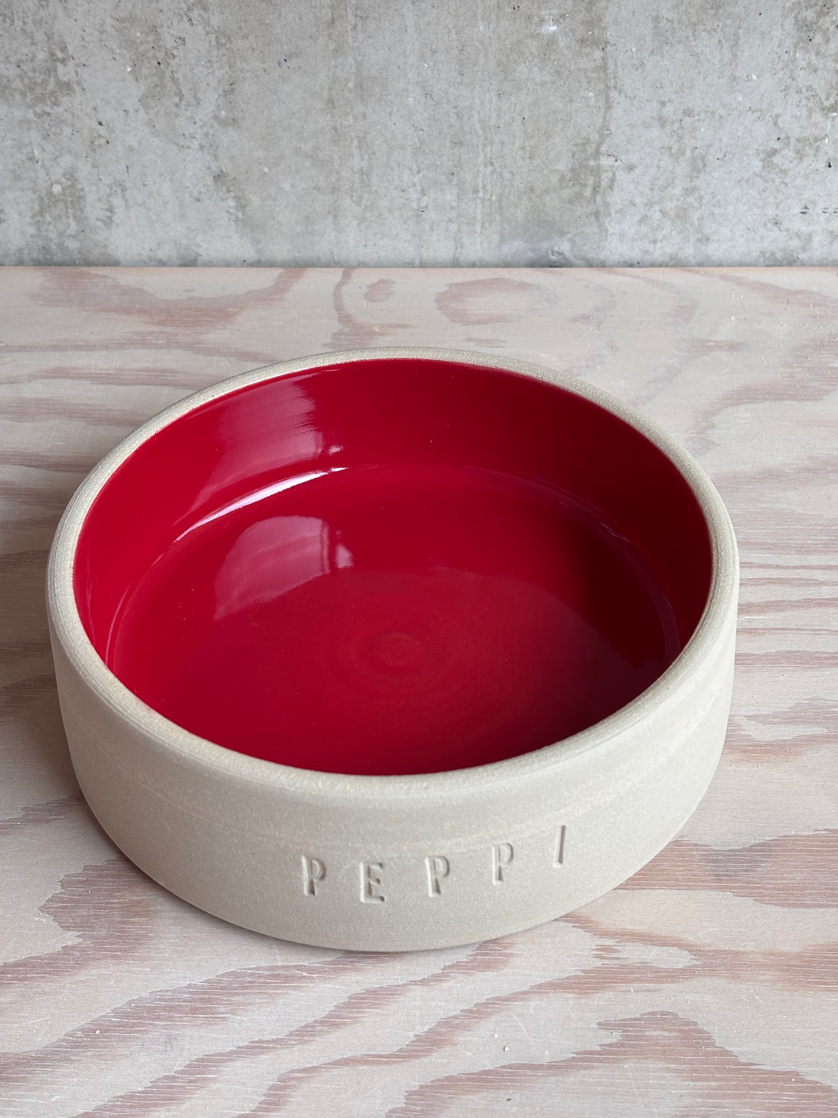 handgedrehter Hundenapf/Dogbowl personalisierbar M