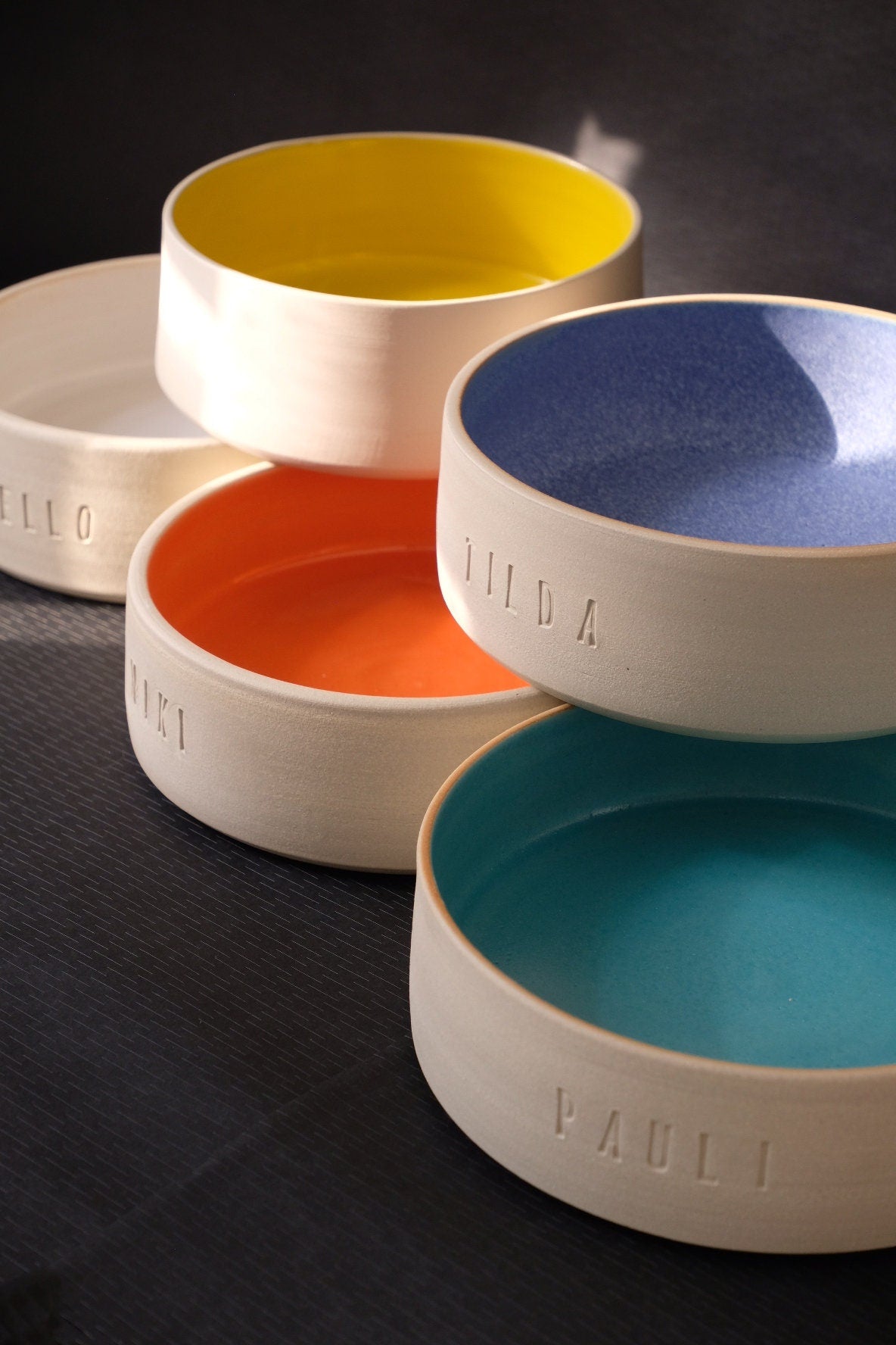 handgedrehter Hundenapf/Dogbowl personalisierbar M
