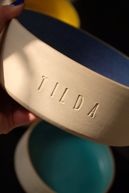 handgedrehter Hundenapf/Dogbowl personalisierbar M