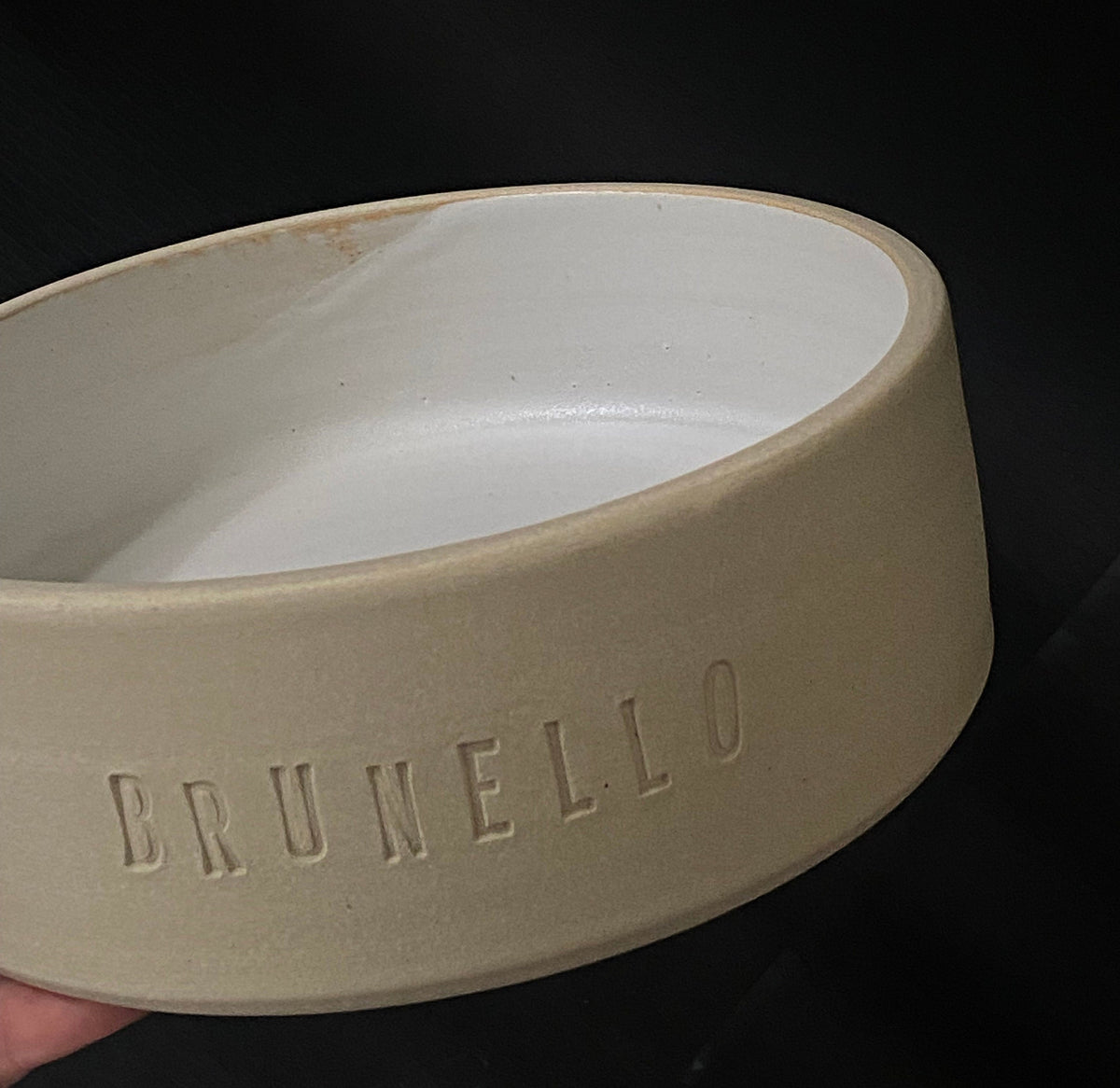 handgedrehter Hundenapf/Dogbowl personalisierbar M